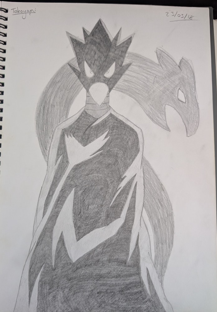 Pencil drawing Tokoyami (MHA)